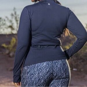 SENITA ATHLETICS - TELLURIDE LONG SLEEVE WOMEN blue medium new w/tag